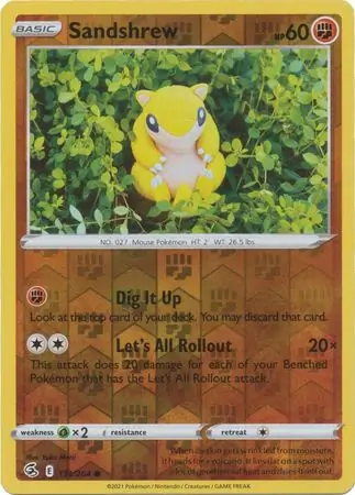 Sandshrew Reverse Holo 131 Normal