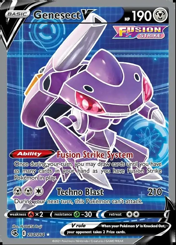 Genesect V Full Art 254