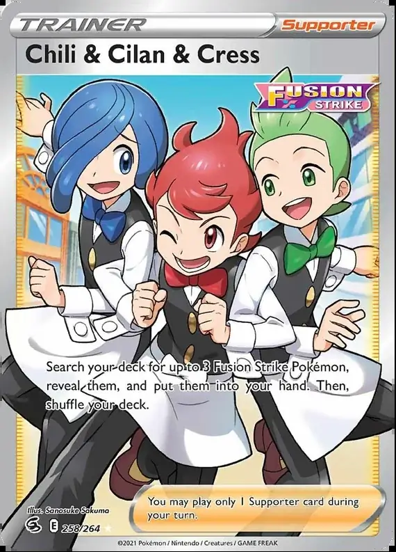 Chili & Cilan & Cress Full Art 258