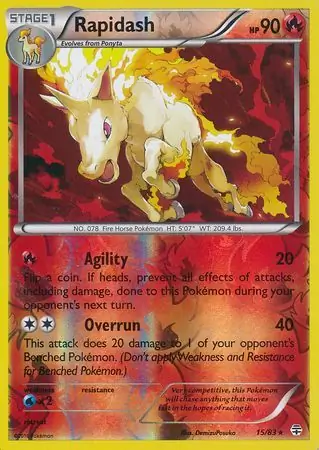 Rapidash Reverse Holo 15