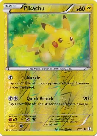 Pikachu Reverse Holo 26 Normal