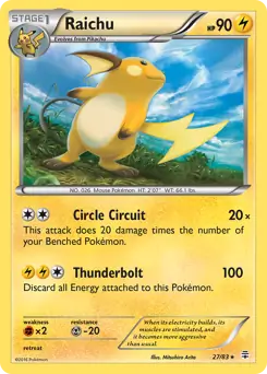 Raichu Holo 27