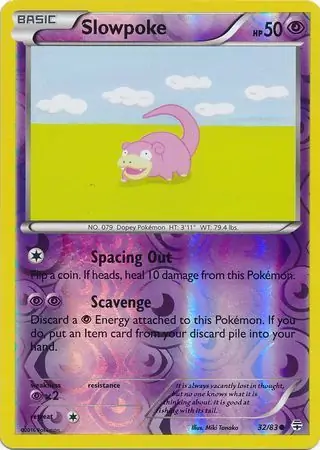 Slowpoke Reverse Holo 32 Normal