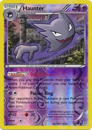 Haunter Reverse Holo 34 Normal