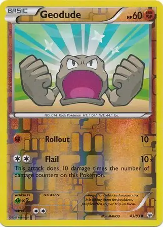 Geodude Reverse Holo 43 Normal