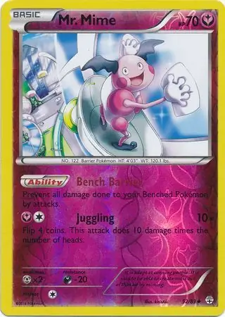 Mr. Mime Reverse Holo 52 Normal