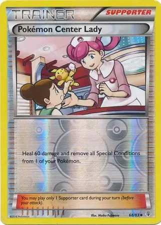 Pokemon Center Lady Reverse Holo 68 Normal