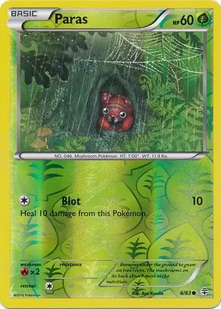 Paras Reverse Holo 6 Normal
