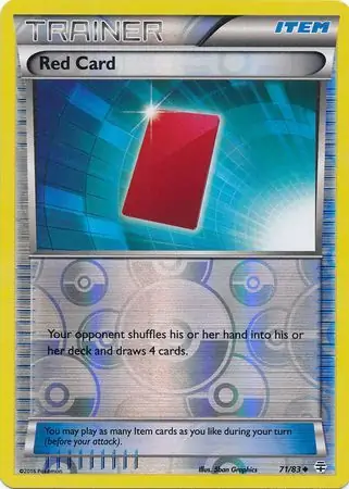 Red Card Reverse Holo 71 Normal