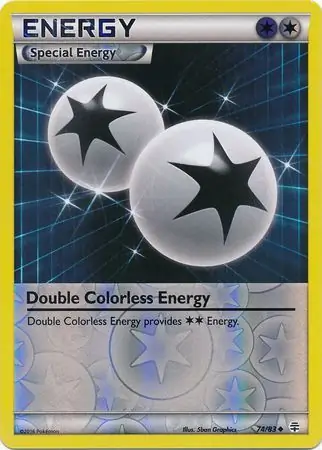 Double Colorless Energy Reverse Holo 74 Normal