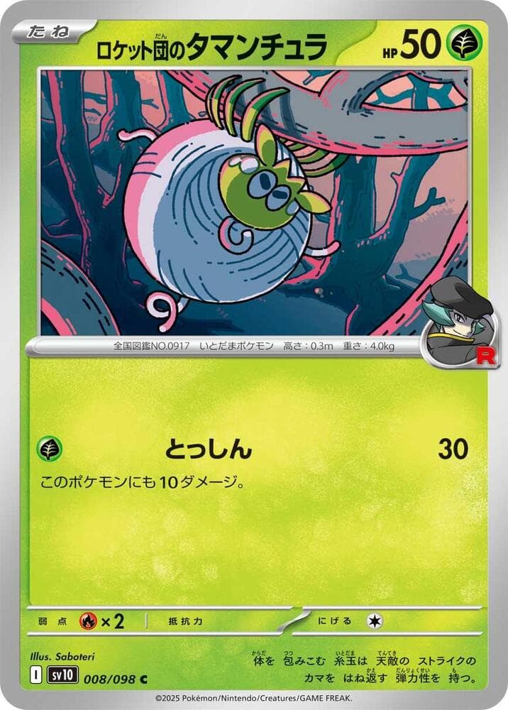 Team Rocket's Tarountula 008 Normal