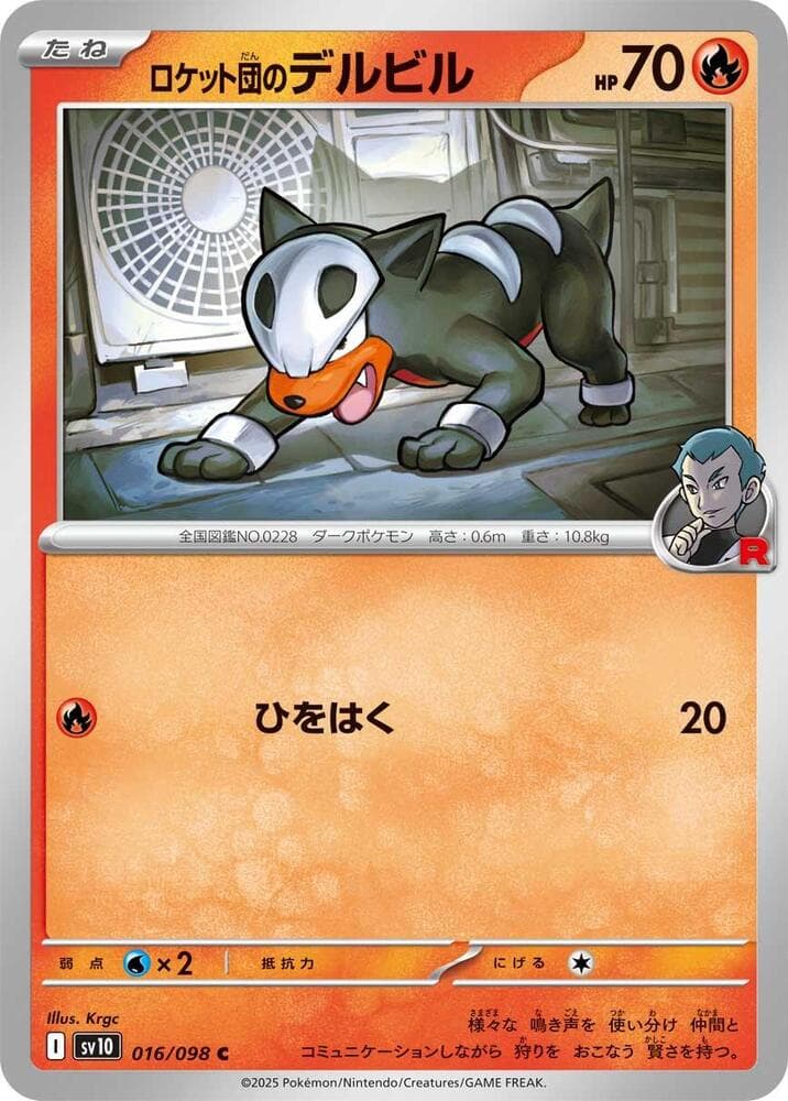 Team Rocket's Houndour 016 Normal