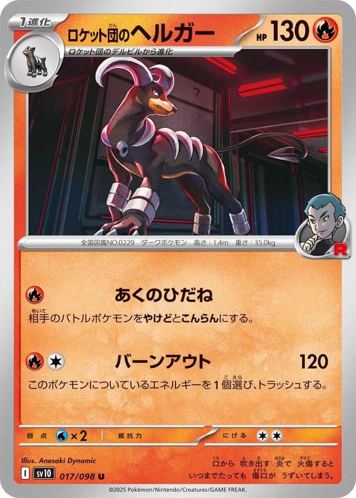 Team Rocket's Houndoom 017 Normal