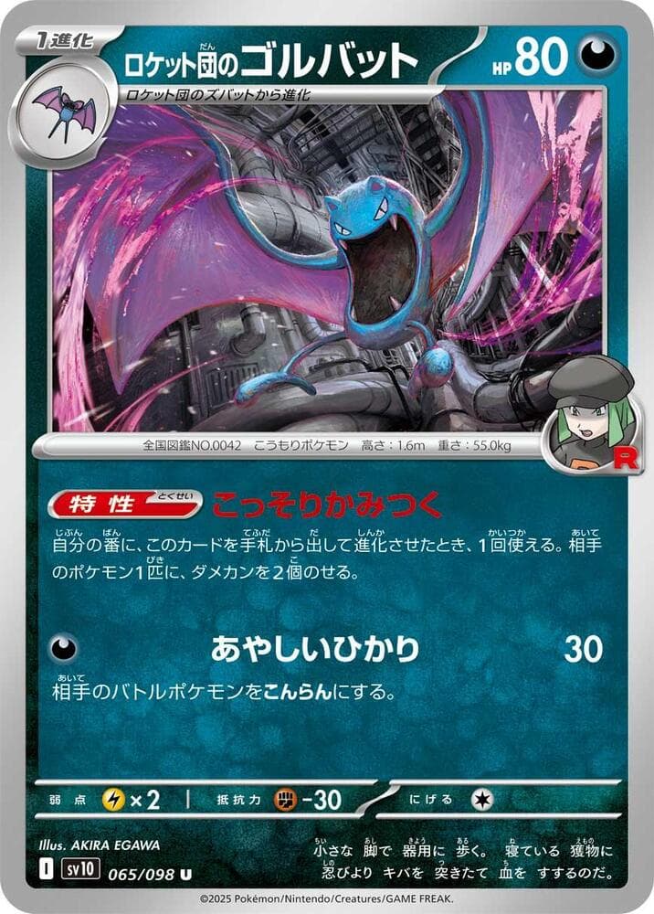 Team Rocket's Golbat 065 Normal