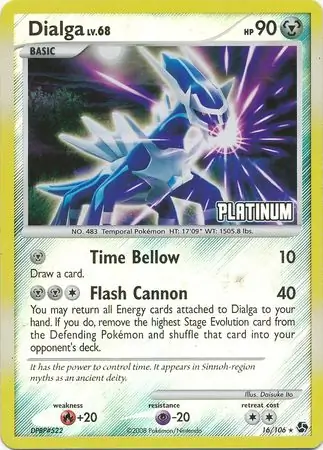 Dialga Reverse Holo 16 Normal