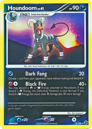 Houndoom Reverse Holo 18 Normal