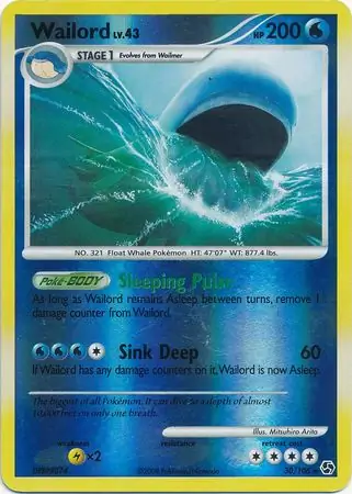 Wailord Reverse Holo 30 Normal