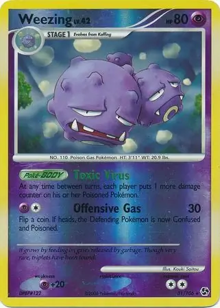 Weezing Reverse Holo 31 Normal