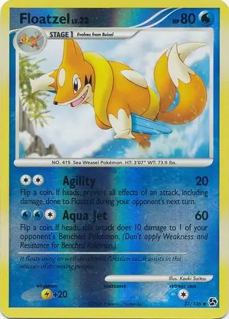 Floatzel Reverse Holo 37 Normal