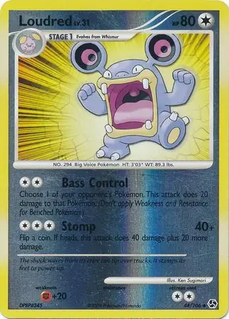 Loudred Reverse Holo 44