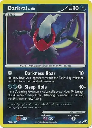 Darkrai Reverse Holo 4 Normal