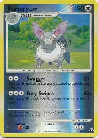 Purugly Reverse Holo 50 Normal