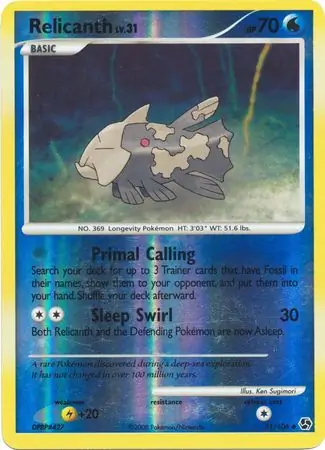 Relicanth Reverse Holo 51