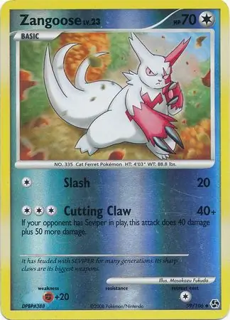 Zangoose Reverse Holo 59 Normal
