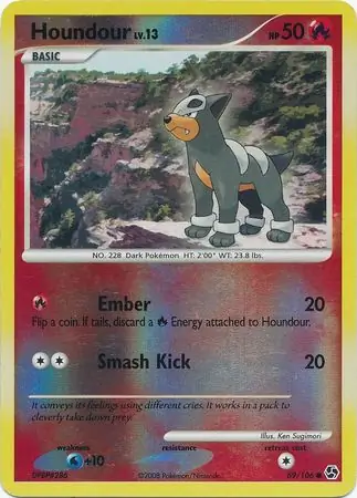Houndour Reverse Holo 69 Normal