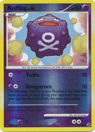 Koffing Reverse Holo 74 Normal
