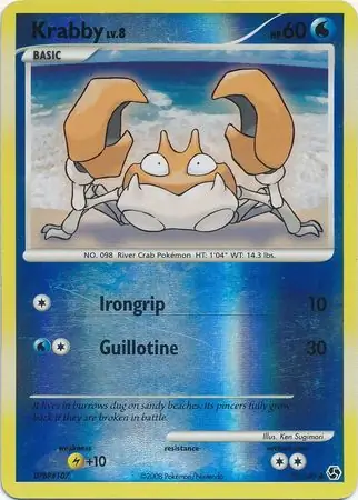 Krabby Reverse Holo 75 Normal