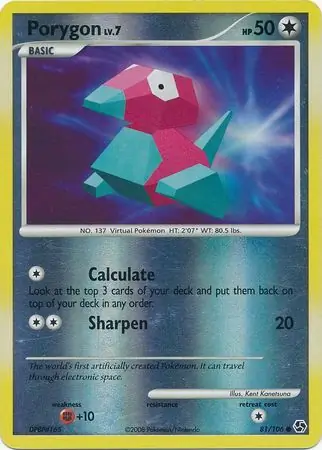 Porygon Reverse Holo 81 Normal