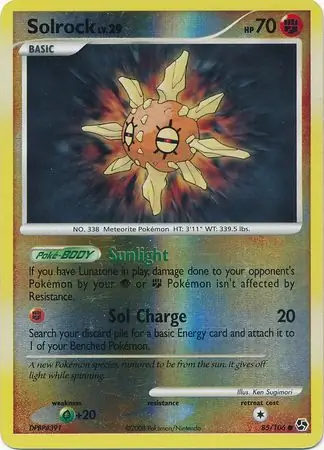 Solrock Reverse Holo 85 Normal