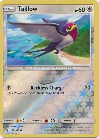 Taillow Reverse Holo 103 Normal