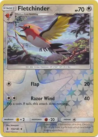 Fletchinder Reverse Holo 110 Normal