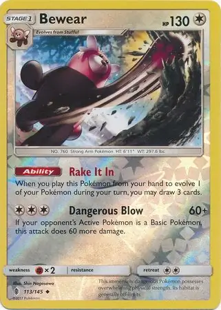 Bewear Reverse Holo 113