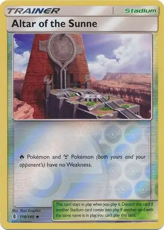 Altar of the Sunne Reverse Holo 118 Normal