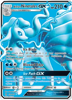 Full Art Alolan Ninetales GX 132 Normal