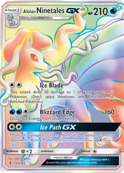 Alolan Ninetales GX Secret 150 Normal