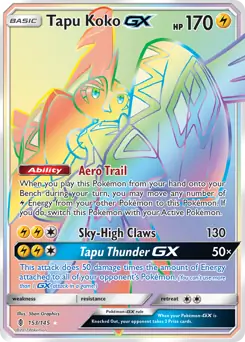 Tapu Koko GX Secret 153 Normal