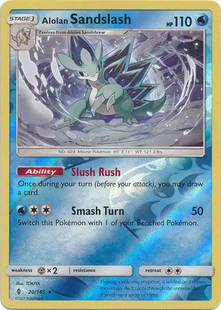 Alolan Sandslash Reverse Holo 20 Normal
