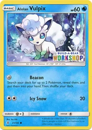Alolan Vulpix Build-A-Bear 21 Normal