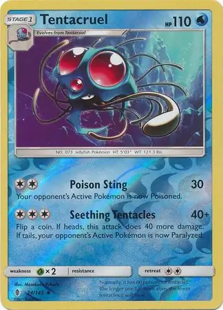 Tentacruel Reverse Holo 24 Normal