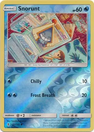 Snorunt Reverse Holo 31 Normal