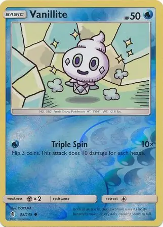 Vanillite Reverse Holo 33 Normal