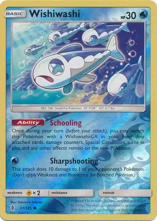 Wishiwashi Reverse Holo 37 Normal