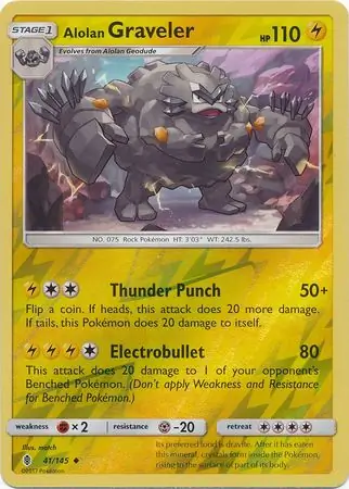 Alolan Graveler Reverse Holo 41 Normal