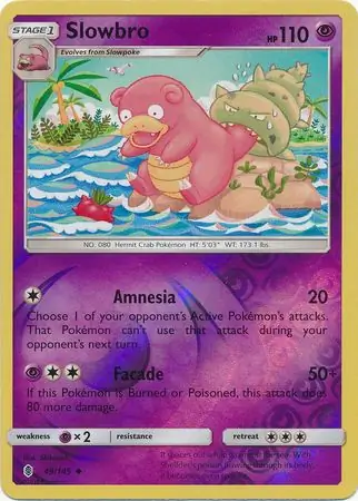 Slowbro Reverse Holo 49 Normal