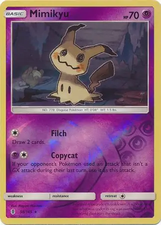 Mimikyu Reverse Holo 58 Normal