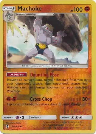 Machoke Reverse Holo 64 Normal